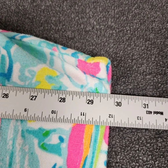 Lilly Pulitzer Lyra Coverup XL Beach and Bae Sailboat Hooded Terry Poncho 25659 - Picture 3 of 9